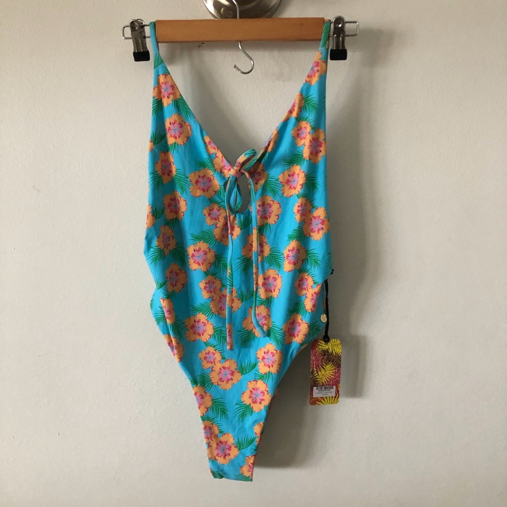 Teravana Tahitian Tropical Swimsuit Sz L